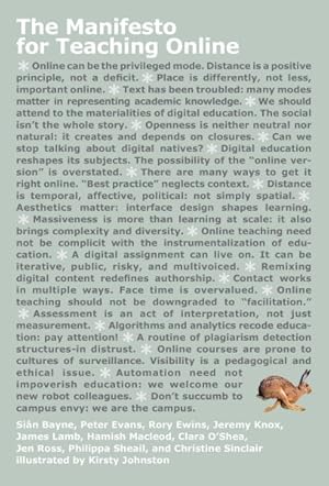 Image du vendeur pour Manifesto for Teaching Online mis en vente par GreatBookPrices