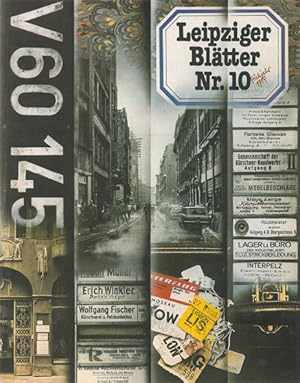 Imagen del vendedor de Leipziger Bltter Nr.10 - Frhjahr 1987 a la venta por Schueling Buchkurier