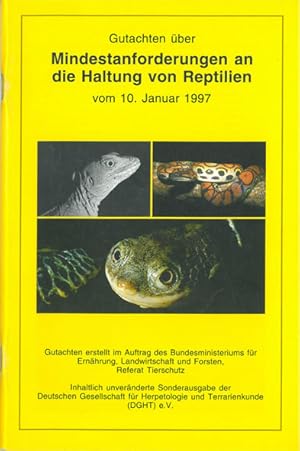 Bild des Verkufers fr Gutachten ber Mindestanforderungen an die Haltung von Reptilien zum Verkauf von Schueling Buchkurier