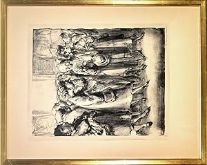 Im Prado II. 3.1.61. [Signierte Original-Lithografie, gerahmt / signed original lithograph, framed].