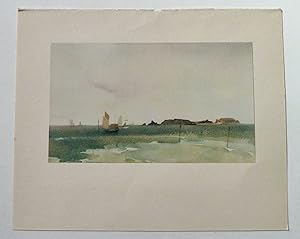 Bild des Verkufers fr Breton Sea Piece (Famous Water-Colour Painters Plate V) zum Verkauf von Maynard & Bradley