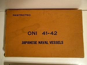 ONI 41-42 Japanese Naval Vessels. Restricted.