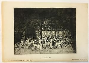 Imagen del vendedor de Russisches Ballett. Aquatintaradierung. a la venta por Antiquariat Joachim Lhrs