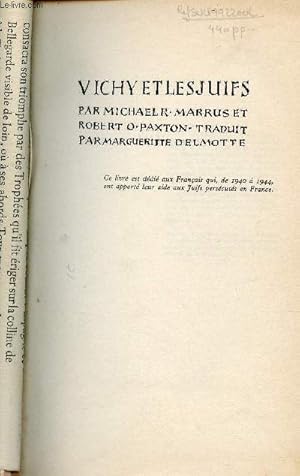 Bild des Verkufers fr Vichy et les juifs. zum Verkauf von Le-Livre