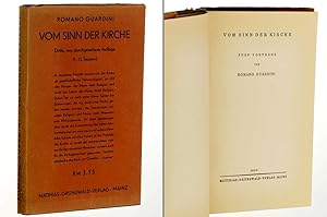 Bild des Verkufers fr Vom Sinn der Kirche. Fnf Vortrge. 3., durchges. Aufl. zum Verkauf von Antiquariat Lehmann-Dronke