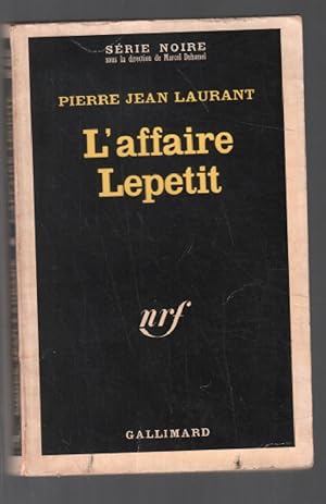 Seller image for L'affaire petit for sale by librairie philippe arnaiz