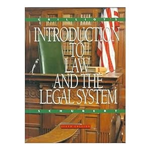 Immagine del venditore per Grilliots Introduction to Law and the Legal System (Hardback) venduto da InventoryMasters