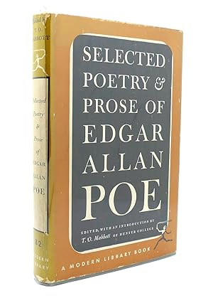 Seller image for SELECTED POETRY & PROSE OF EDGAR ALLAN POE Modern Library No. 82 for sale by Rare Book Cellar