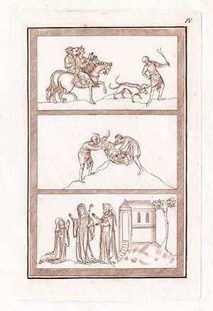 Antique Print-CENELM KING OF MERCIA-ENGLAND-Strutt-1793