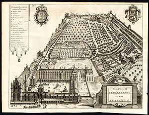 Antique Print-BRUSSELS-PALACE-BRUXELLES-DUCHY OF BRABANT-Butkens-Harrewijn-1726