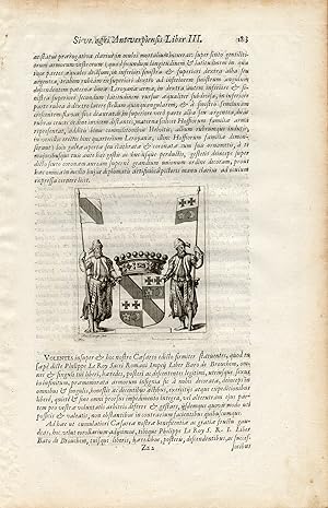 Antique Print-PHILIPPE LE ROY-COAT OF ARMS-BELGIUM-Le Roy-1678