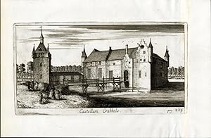 Antique Print-KRABBELS CASTLE-VORSELAAR-BELGIUM-Le Roy-1678