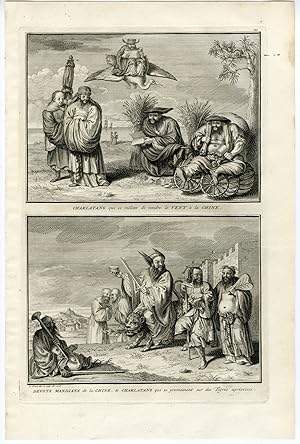 Antique Print-CHINA-MENDIAN-CHARLATANS-Picart-1727