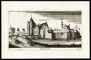 Antique Print-STERCKSHOF-HOOFTVUNDER-DEURNE-CASTLE-BELGIUM-Le Roy-1678