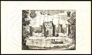 Antique Print-CASTLE-PETEGEM AAN DE SCHELDE-BELGIUM-Butkens-Harrewijn-1726