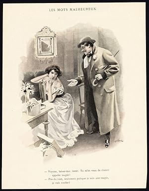 Antique Print-FRANCE-THEATER-ACTING-19TH CENTURY COSTUME-LITERATURE-1890