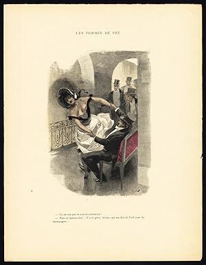 Antique Print-LES FEMMES DE PEU-19TH CENTURY COSTUME-ROMANCE-Bac-1890