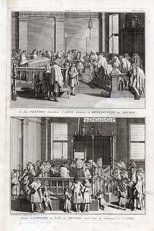 Antique Print-JEWS-JUIDAISM-BENEDICTION-Picart-1727