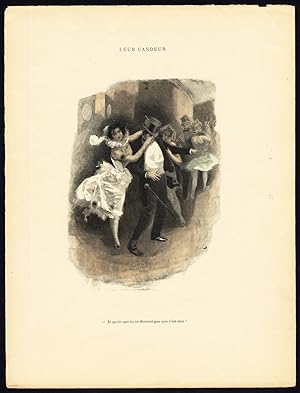 Antique Print-LEUR CANDEUR-19TH CENTURY COSTUME-ROMANCE-Bac-1890