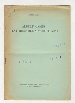Albert Camus testimone del nostro tempo.