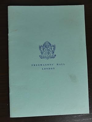 Seller image for Freemason s Hall London. for sale by Antiquariat Maralt