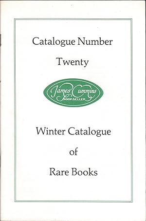 Catalogue Number 20: Winter Catalogue of Rare Books.