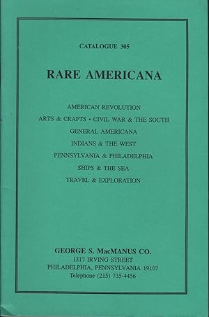 Rare Americana: Catalogue 305