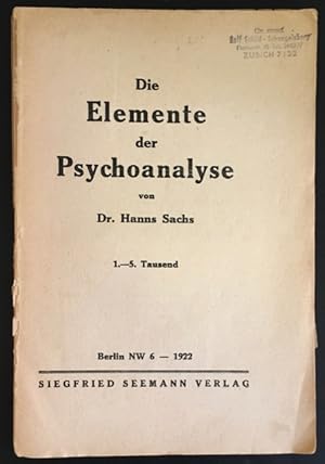 Die Elemente der Psychoanalyse.