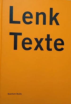 Seller image for Thomas Lenk Texte zur Kunst und zur eigenen Arbeit for sale by Versandantiquariat Karin Dykes