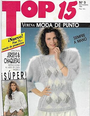 Top 15 Verena Moda de Punto Septiembre 1988 edición española y patrones
