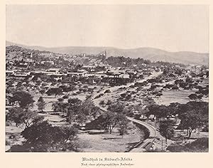 Bild des Verkufers fr Lithographie. Windhuk in Sdwest-Afrika;Nach einer photographischen Aufnahme zum Verkauf von Antiquariat Kastanienhof