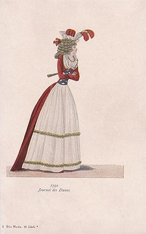 Bild des Verkufers fr Journal des Dames, 1791;Die Mode im 19. Jahrhundert zum Verkauf von Antiquariat Kastanienhof