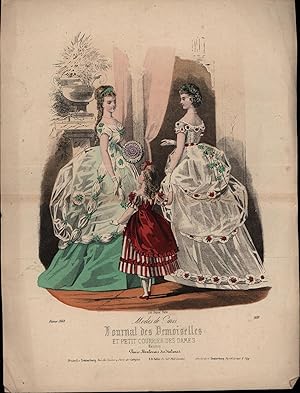 Bild des Verkufers fr 1869. Modes de Paris. Journal des Demoiselles;et petit courrier des dames. Reunis zum Verkauf von Antiquariat Kastanienhof