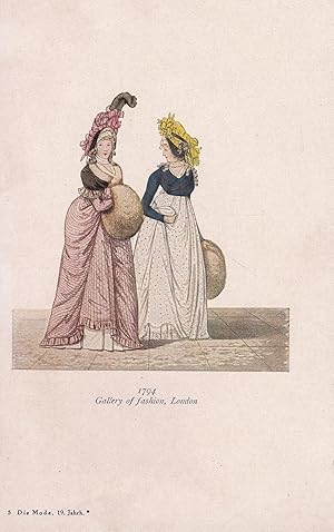 Bild des Verkufers fr Gallery of fashion, London, 1794;Die Mode im 19. Jahrhundert zum Verkauf von Antiquariat Kastanienhof