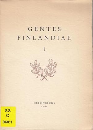 Seller image for Gentes Finlandiae I. ( Skrifter Utgivna av Finlands Riddarhus II i samarbete med Finlands Adelsfrbund ). - Aus dem Inhalt: Torsten G. Aminoff - tten Schaumans ursprung ( mit deutschem Resume: Der Urprung des Schaumanschen Geschlechtes ) / derselbe: Kring tten Grotenfelts ursprung ( mit dt. Resume: Die Geschlechter Grotenhielm und Grotenfelt ) / Ole Gripenberg: Tre 1700 - tals portrtt / Kurt Antell: Slkttradar och miljer / Ake Backstrm: Om den adliga namnrtten i Finland. for sale by Antiquariat Carl Wegner