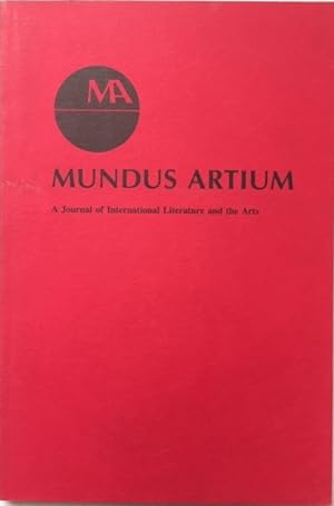 Bild des Verkufers fr Mundus Artium: A Journal of International Literature and the Arts - Vol. 14, no. 2, 1984 zum Verkauf von Reilly Books