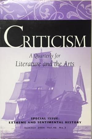 Immagine del venditore per Criticism: A Quarterly for Literature and the Arts - Summer 2004 venduto da Reilly Books