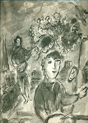 Derriere le Miroir. Nr. 225. Marc Chagall. * Mit einer doppelseitigen Original-Lithographie.