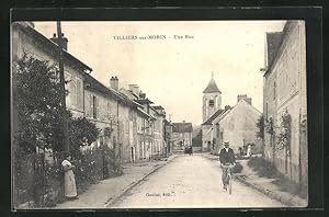 Carte postale Villiers-sur-Morin, Une Rue