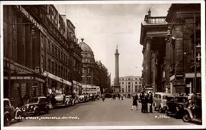 Ansichtskarte / Postkarte Newcastle upon Tyne North East England, Grey Street, Turks Head Hotel