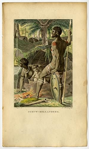 Antique Print-AUSTRALIA-ABORIGINALS-TATTOO-Stuart-Portman-Kuyper-1802