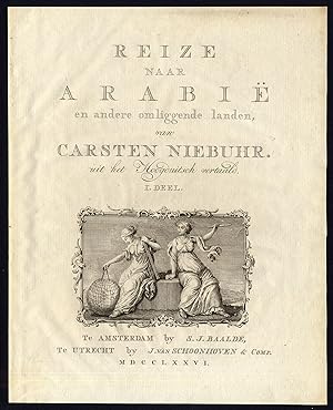 Antique Print-TITLE PAGE-ALLEGORY-EXPLORATION-GLOBE-Niebuhr-1776