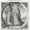 Antique Emblem-Satire-Proverb Print-SPINSTER-OLD AGE-TREE-OWL-Venne-Cats-1655