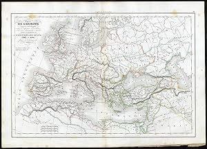 Antique Print-EUROPE-DIOCLETIAN-SASANIAN-NARSES-HUN-Delamarche-1840