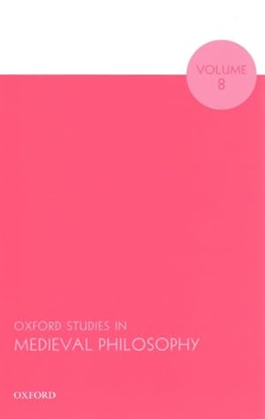 Bild des Verkufers fr Oxford Studies in Medieval Philosophy zum Verkauf von GreatBookPrices