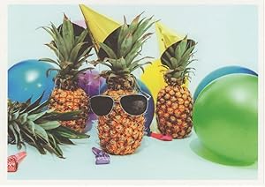 Immagine del venditore per Pineapple Man Wearing Sunglasses Comic Fruit Postcard venduto da Postcard Finder