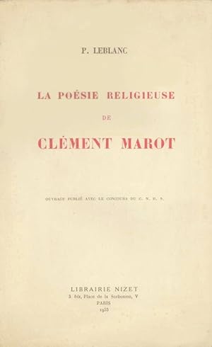 La poésie religieuse de Clément Marot
