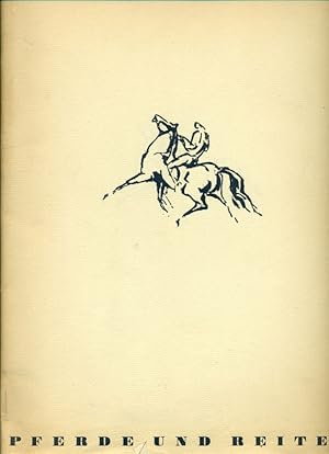 Pferde und Reiter. 23 Zeichnungen. * Mit Widmung und Signatur von Rolf Italiaander. Mit einer Ein...