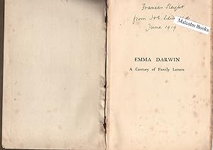 Seller image for Emma Darwin, Wife of Charles Darwin: A Century of Family Letters. In Two Volumes . Unique Signed mostly uncut, unread, with just the printers paper covers. . Volume II ONLY. for sale by Malcolm Books