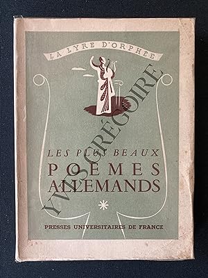 Seller image for LES PLUS BEAUX POEMES ALLEMANDS for sale by Yves Grgoire